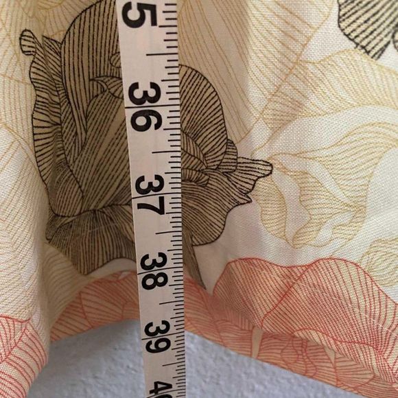 Joan Vas New York Linen Trousers Floral print size M - Picture 9 of 12